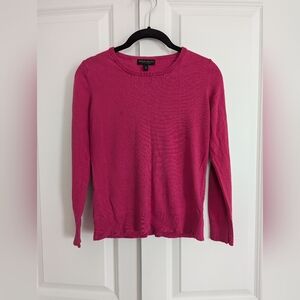 Banana Republic pink fuschia silk cashmere sweater